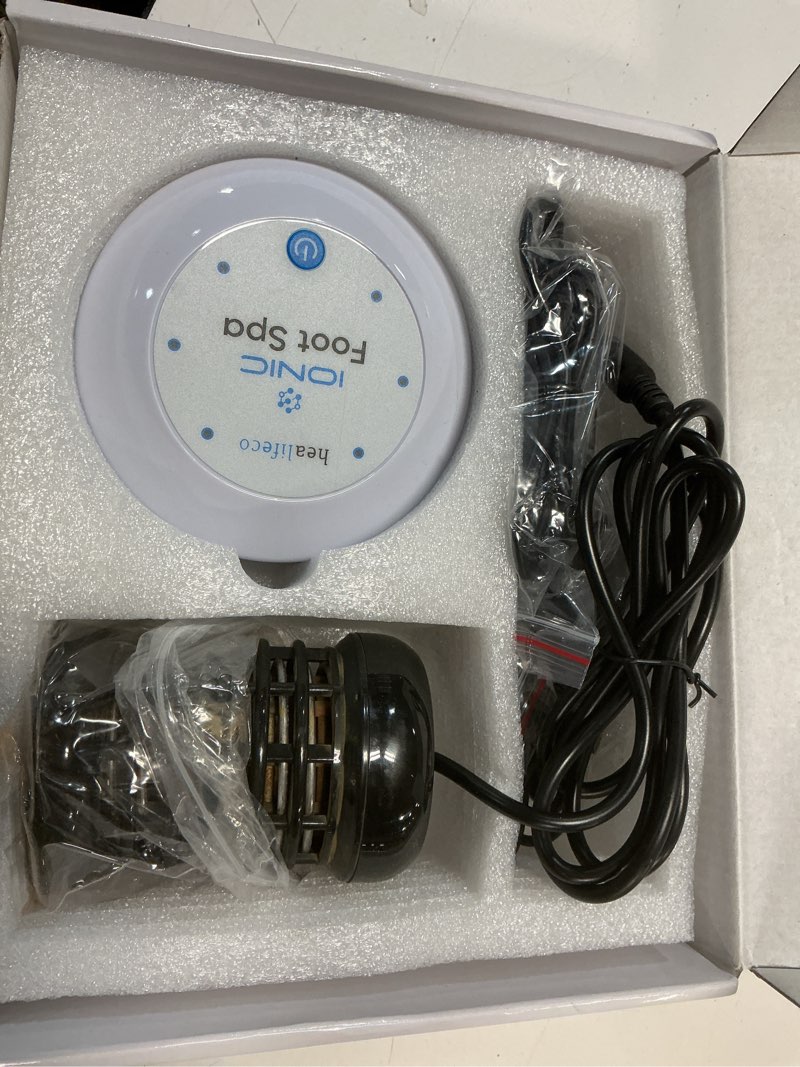 Condition photo showing As Is for Ionic Foot Spa by Healifeco – Ion Foot Bath Detox Machine - For Toxins, Heavy Metals & Free Radicals – Activates 2,000 Foot Detox Nodes – Easy 30-Min Home Detox – 90,000+ Happy Users Trust It