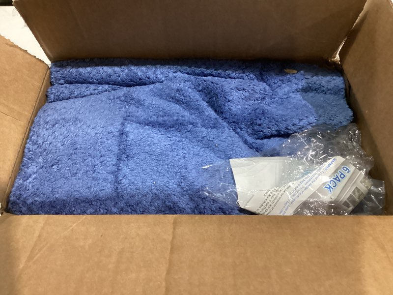 Condition photo showing Good Condition for HOMEXCEL 6 Pack Bath Towel Set, (24 x 48 Inches) Microfiber Ultra Soft Highly Absorbent Bath Towels, Lightweight and Quick Drying Towels for Hotel, Bathroom, Spa and Beauty Parlor, Blue Blue 24 x 48 Inch 6