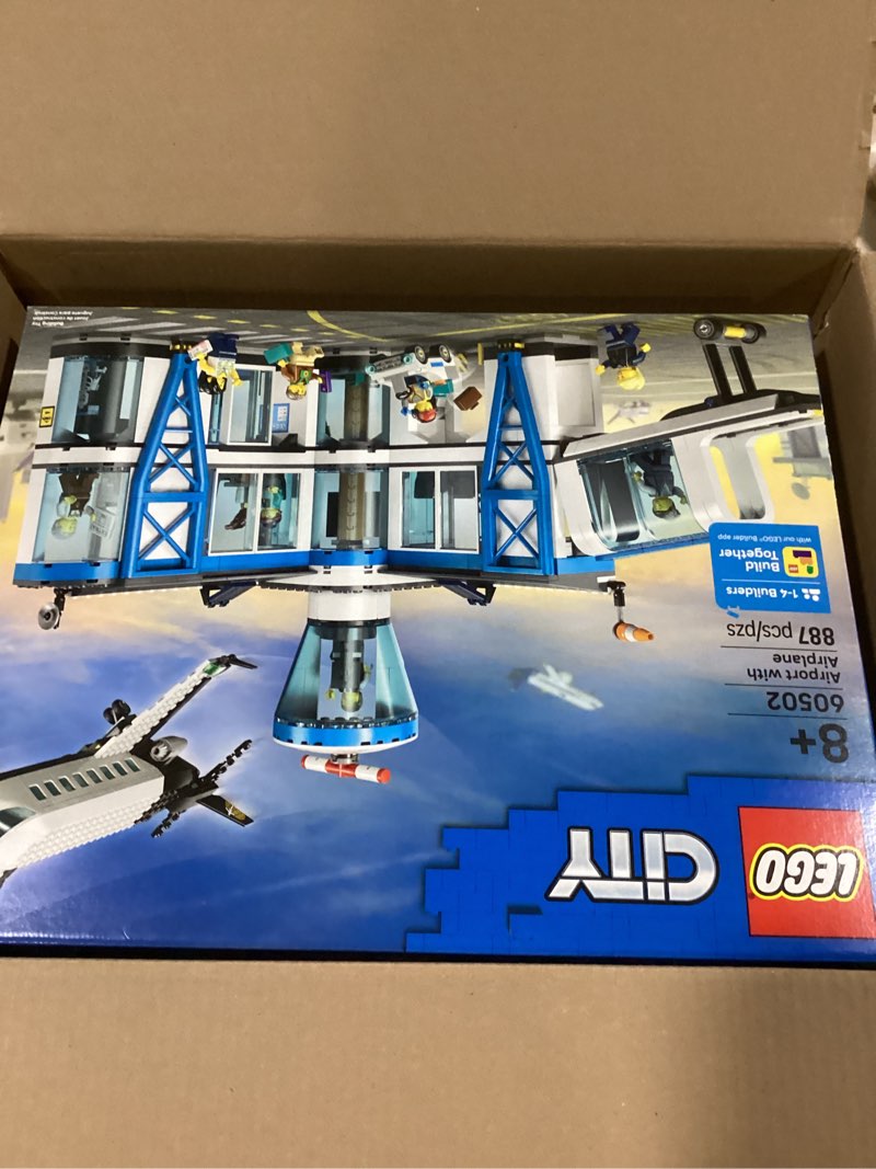 Condition photo showing Good Condition for LEGO City Airport with Airplane Building Toy - Building Toy for Kids - Pretend Play Travel Set for Boys & Girls, Ages 8+ - Includes 9 Minifigures - Gift Idea for Birthdays - 60502