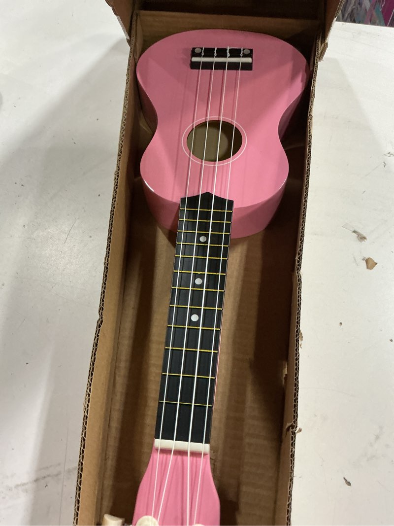 Condition photo showing New/Like New for Strong Wind Soprano Ukulele 21 Inch Ukeleles for Beginners Hawaii Ukalalee Basswood Ukelele (Pink)