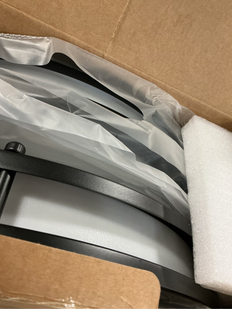 Condition photo showing Good Condition for 16inch led ceiling light fixtures, flush mount light fixtures 50w, 5cct adjustable 2700k 3000k 4000k 5000k 6500k, close to ceiling light for kitchen hallway bathroom kitchen bedroom black 2 packs black 16inch (2 packs)