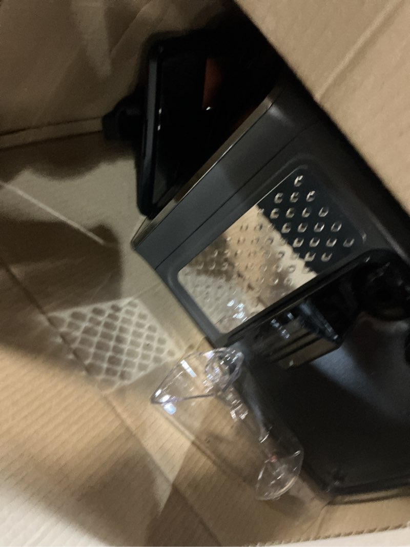 Condition photo showing As Is for Philips 4400 Series Fully Automatic Espresso Machine, LatteGo Milk System, Integrated Grinder, 12 Hot & Iced Coffee Pre-Sets, Quick Start, SilentBrew, 15-Bar Pressure, Black Chrome (EP4444/90)