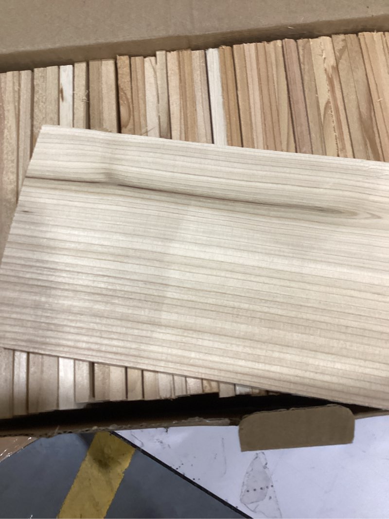 Condition photo showing New/Like New for Sasylvia 36 Pack Cedar Planks for Grilling Salmon Fish Meat, 6mm/0.24in Thick Natural Western Cedar Wood, Easily Infuse Smoky Flavor into BBQ, Grilling Gift Idea,Restaurant Quantity (6 l X 3.8 w) 36 6"L X 3.8"W
