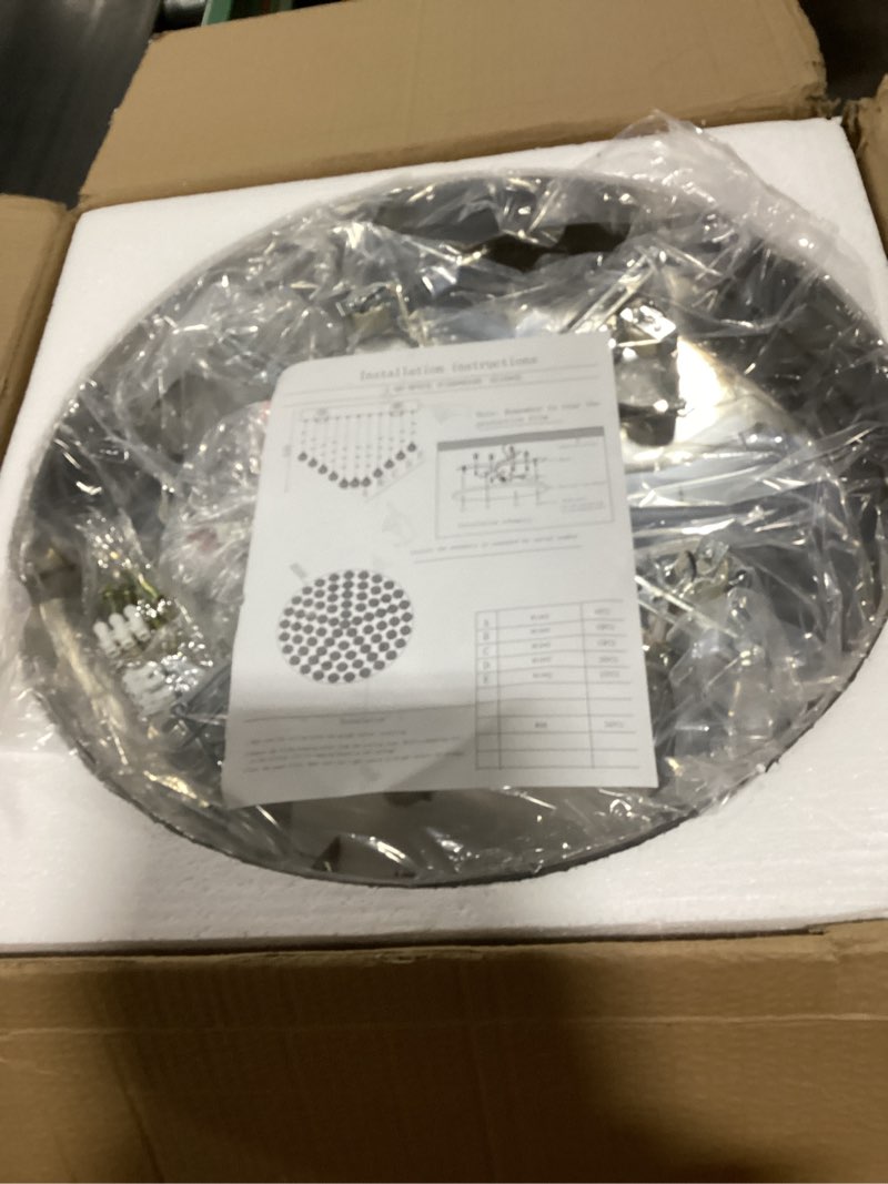 Condition photo showing Good Condition for similar to LEDIARY 20 Inch Fandelier Caged Ceiling Fan with Light, Bladeless Ceiling Fan with Remote, Small Farmhouse Fan Lights Ceiling Fixtures for Kitchen, Bedroom-Brown 20 Inch Brown
