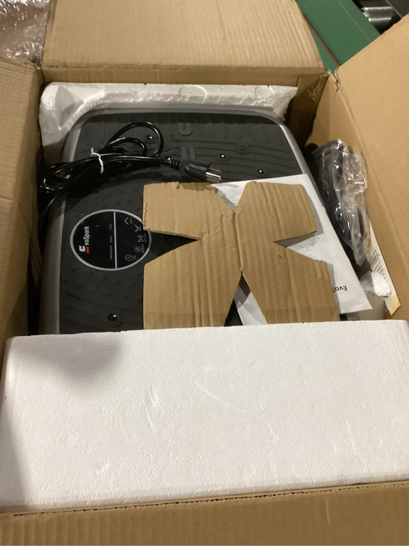 Condition photo showing Good Condition for Vibration Plate Exercise Machine, 2026 EvoSpark Dual Motor Vibration Plate for Lymphatic Drainage, 3D & 4D Whole Body Vibration Plates for Weight Loss, Shaker Workout Equipment for Women Men Home