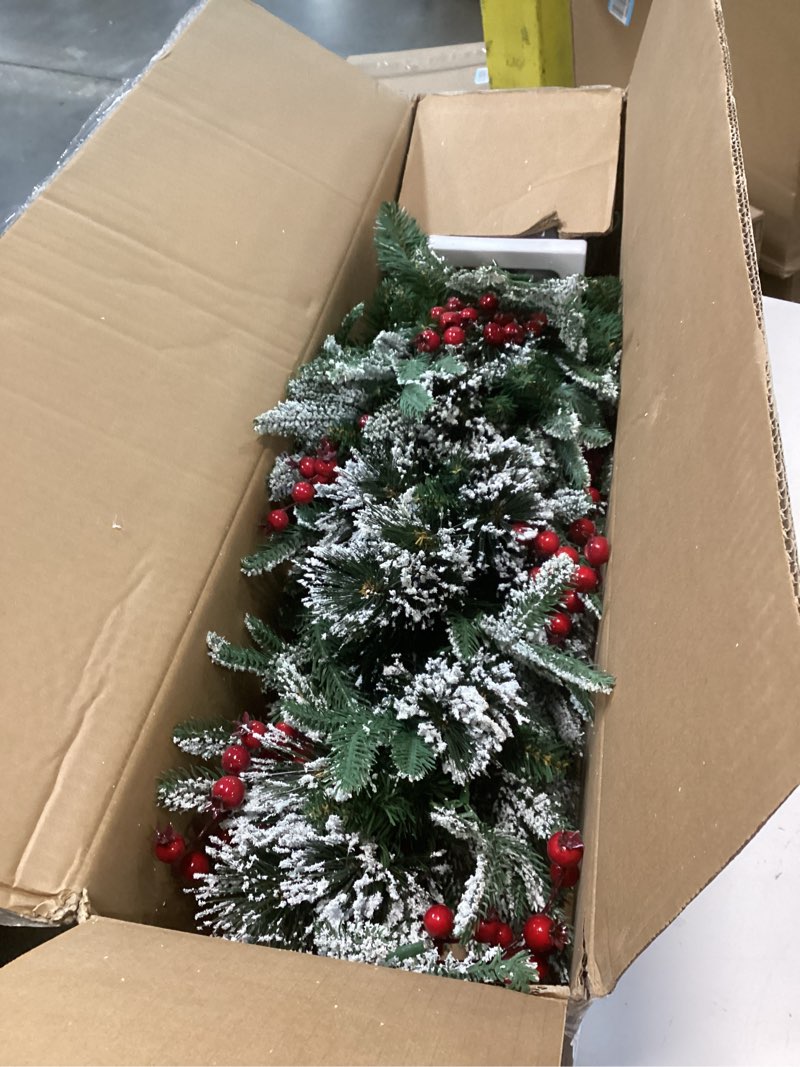 Condition photo showing Good Condition for 3 Ft Pre-Lit Christmas Tree, Artificial Christmas Trees with Lighting, Xmas Trees with 78 Led Lights, Christmas Decoration for Home, Office, Easy Assembly 3ft Snowman Base-8 Modes-b