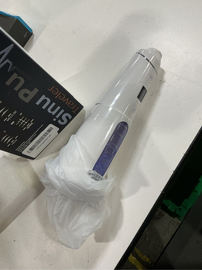 Condition photo showing As Is for sinupulse traveler with 30 sinuair packets - cordless pulsating nasal irrigation sinus rinse system, space saving cleaner & relief machine for travel, more effective than neti pot or nose spray bottle