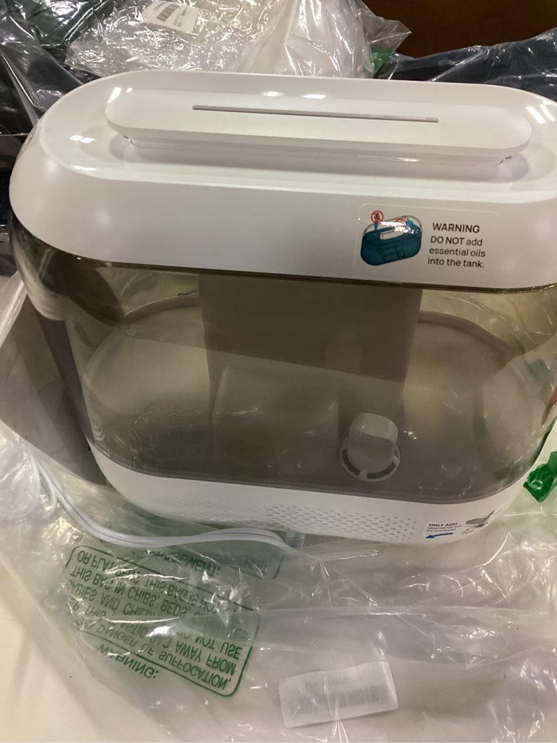 Condition photo showing Good Condition for Dreo Top Fill 4L Humidifiers for Bedroom, 36H Runtime, 28 dB Quiet Cool Mist Supersized Air Humidifier for Large Room, Plants, Baby Nursery, Indoor, Night Light, Easy to Clean & Fill, Gray Gray Standard