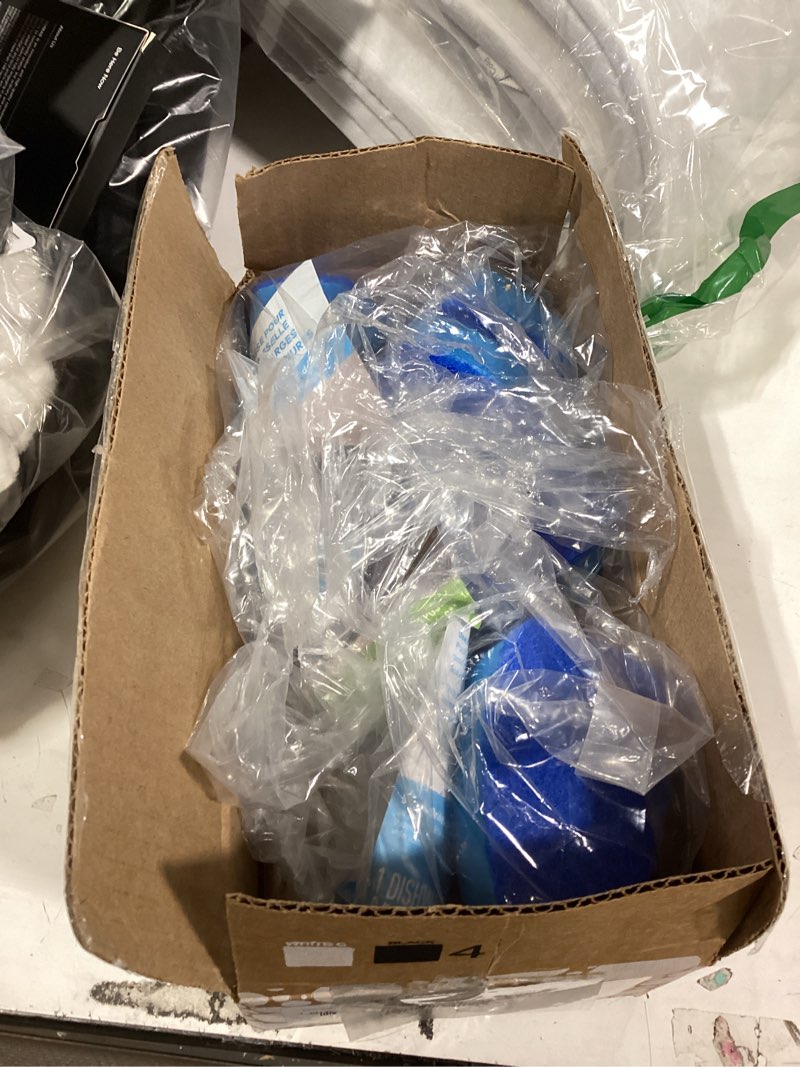 Condition photo showing New/Like New for scotch-brite non-scratch dishwand kit, includes 1 wand & 7 refill pads, keep hands out of the mess dishwand / 8 refills