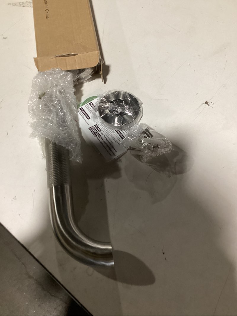 Condition photo showing Good Condition for 20 Inch Anti Slip Shower Grab Bar, Munzong Stainless Steel Bathroom Grab Bar, Satin Brushed Nickel Knurled Bathroom Balance Bar,Safety Hand Rail Support Handicap Elderly Senior Assist Bath Handle 20 Inch Satin Brushed Nickel