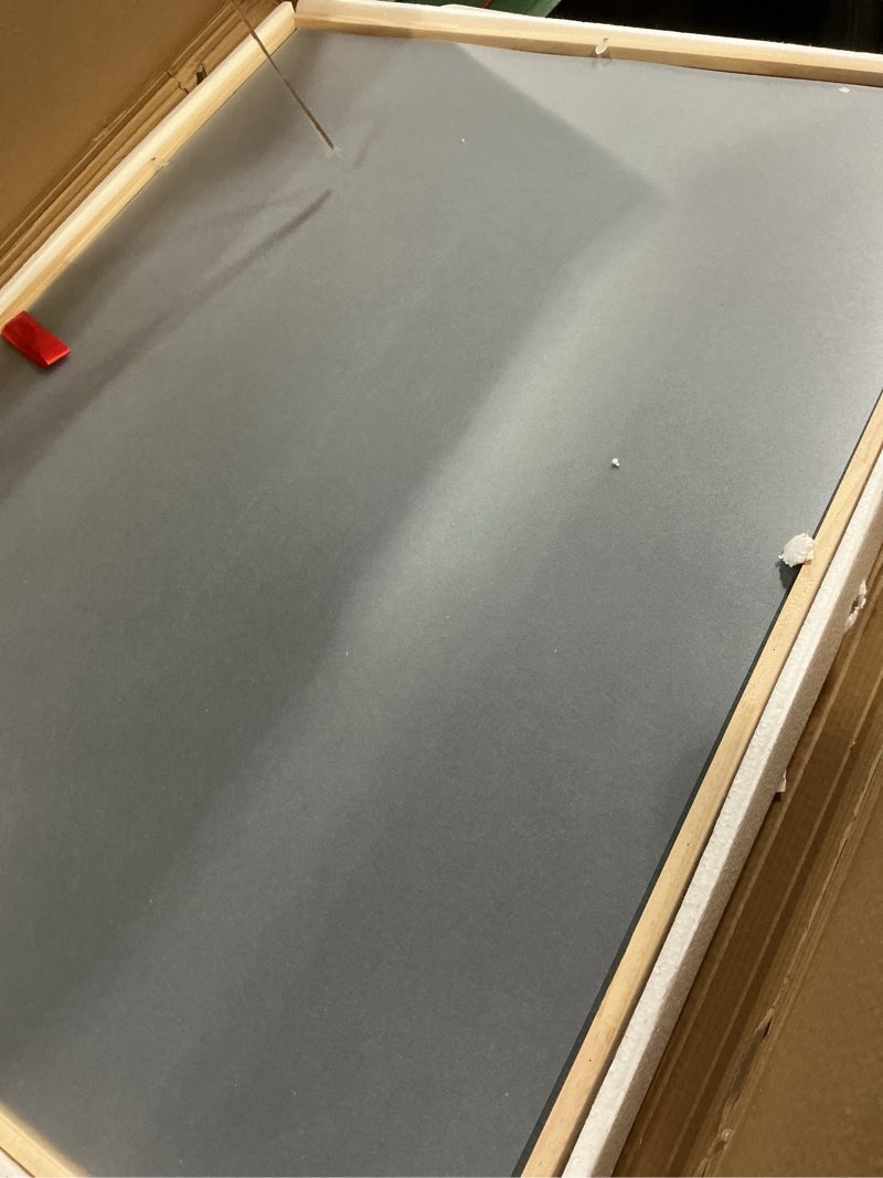 Condition photo showing Good Condition for teakmama puzzle table 27.6" tall 1500 piece puzzle board with drawers, 34.2" x 26.3" adjustable 5-tilting-angle jigsaw table with legs, jigsaw board for adults, nature