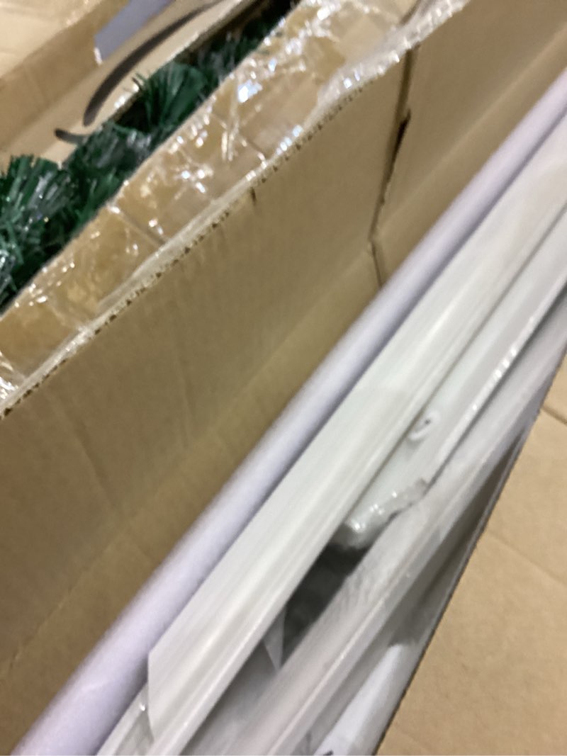 Condition photo showing As Is for Art3d Pre-Cut Wall Molding Set of 6 pcs, Ready-to-Assemble Wainscoting Panels for Interior Wall Décor Living Room Bedroom Accent Wall - Installed with Glue, 3 Top 3 Bottom White: Style 2