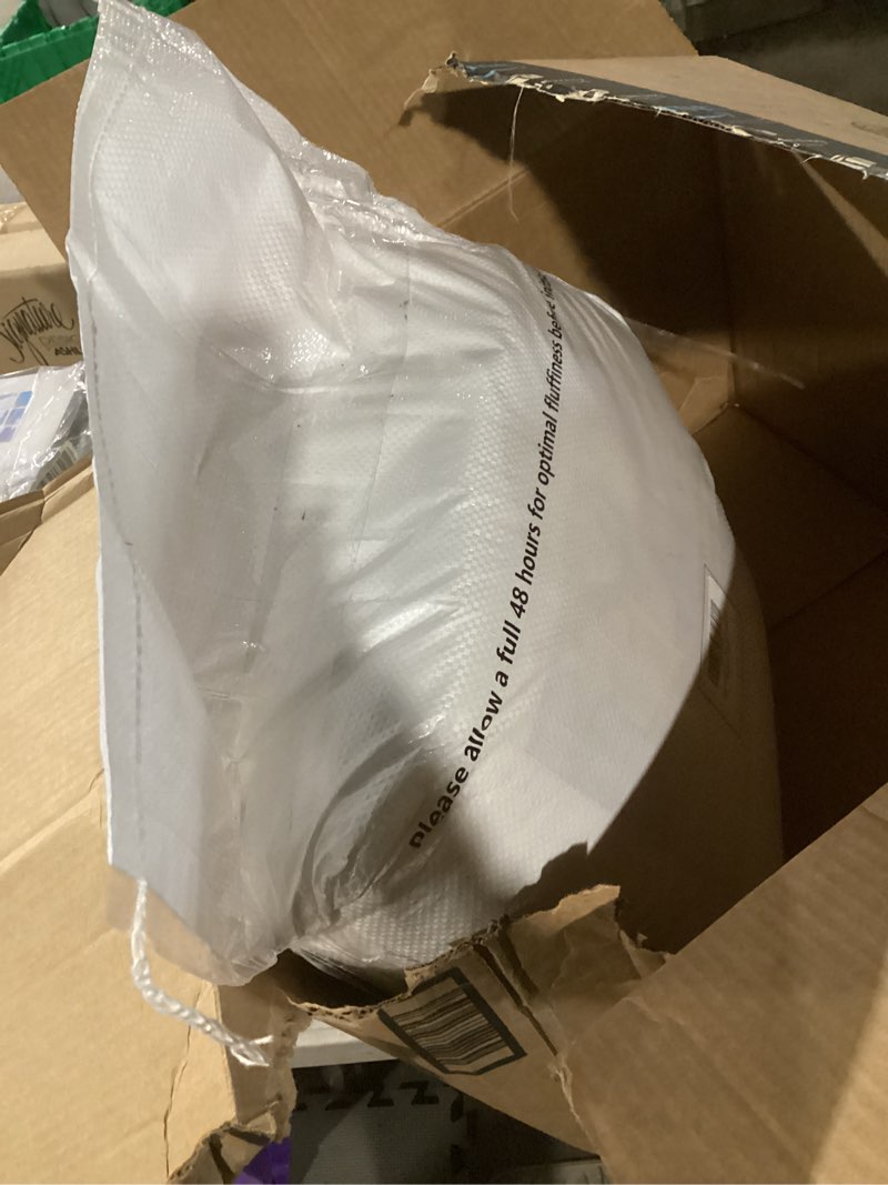 Condition photo showing Good Condition for Marine Moon Mattress Topper Full Cooling Plush Pillow Top Mattress Pad Feather Bed Topper, Extra Thick Hotel Quality Down Alternative Pillow Topper Full for Back Pain, Soft Bed Toppers Full Classic - Square White