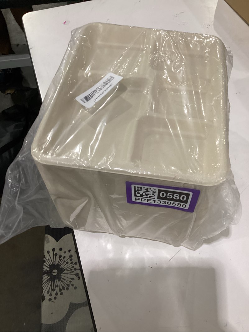 Condition photo showing Good Condition for wellife 125 pack kids small 5-compartment paper plates, 10.25x8.25 inch 100% compostable divided plates, disposable school lunch trays, eco-friendly bagasse plate for boys girls and youth (bpa free) small 10.25*8.25 natural