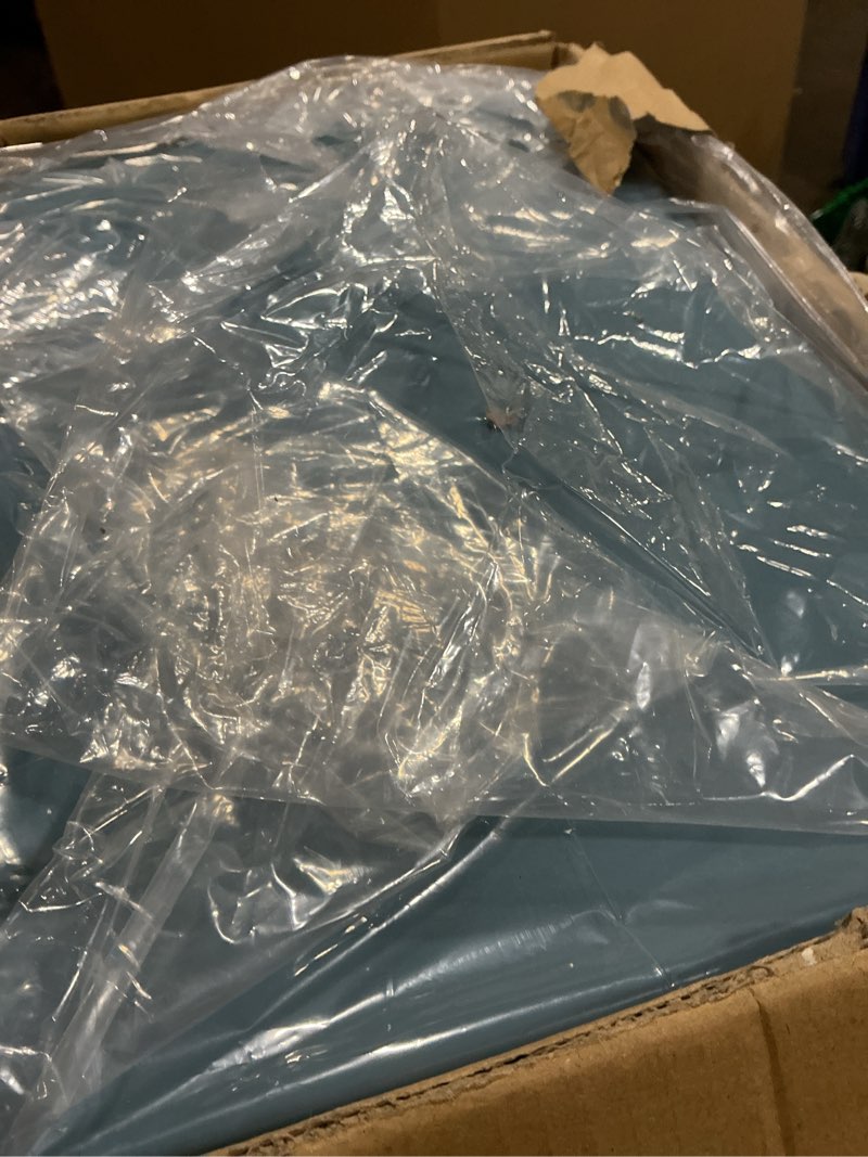 Condition photo showing Good Condition for Plastic Storage Bins with lids,Storage Baskets,Container with handle,Storage Organizer Bins for Shelves,Office,Bedrooms,Closets, Cabinets(Blue, 4XL) 4 Extra Large Blue