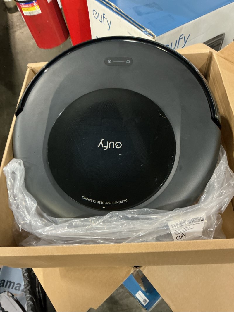 Condition photo showing As Is for eufy certified like-new omni c20 robot vacuum and mop combo, self-emptying, auto mop washing & drying for hands-free cleaning, 7000 pa suction (renewed) c20 renewed
