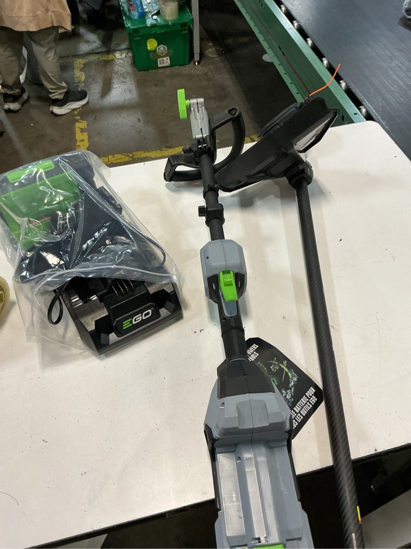 Condition photo showing Good Condition for ego power + powerload with line iq 56-volt 16-in telescopic shaft battery string trimmer 4.0 ah (battery included) (charger included)