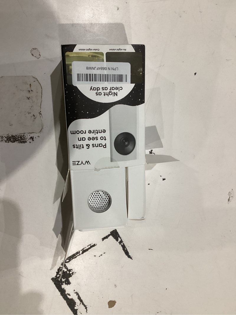 Condition photo showing Good Condition for WYZE Cam Pan v2 1080p Pan/Tilt/Zoom Indoor Security Camera with Color Night Vision, Motion and Sound Detection, Wi-Fi Smart Home Security Camera Compatible with Alexa & Google Assistant, White 1 Pack