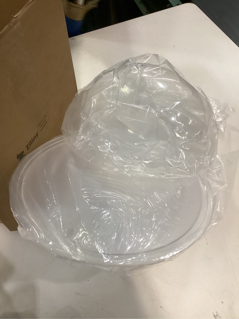 Condition photo showing Good Condition for 2 Pcs Hanging Wall 1 Gallon Fish Bowls Acrylic Clear Wall Fish Tank for Beta Aquariums Mounted Plant Bubbl Ecosphere Decor