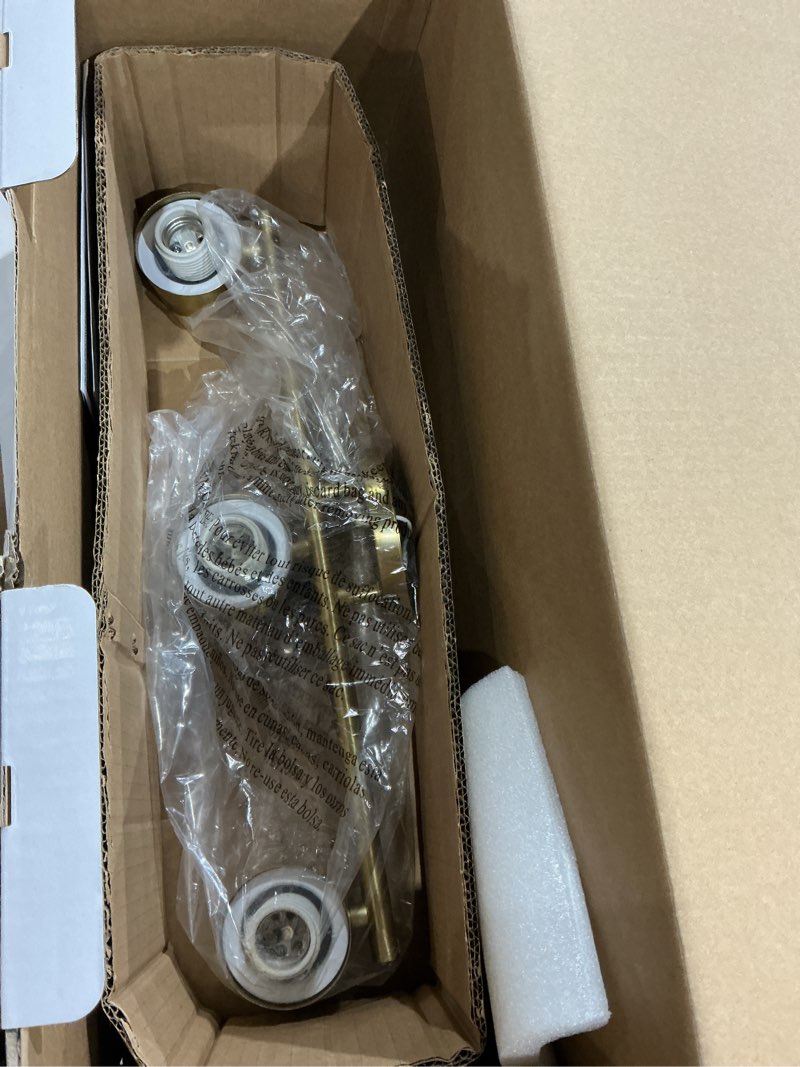 Condition photo showing Good Condition for origin 21 elleson 22-in 3-light brushed gold modern/contemporary vanity light
