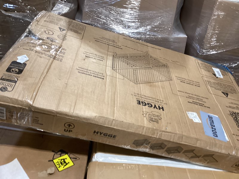 Condition photo showing Good Condition for Dream On Me Hygge 5-in-1 Convertible Full-Size Baby Crib in Vintage White Oak, GreenGuard Gold & JPMA, Converts to Toddler, Day & Full-Size Bed, Adjustable Mattress Heights, Modern Nursery