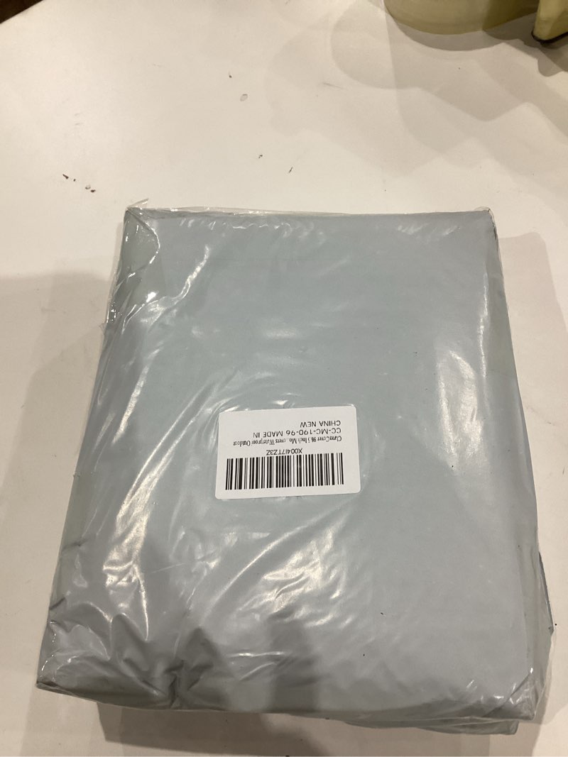 Condition photo showing New/Like New for Motorcycle Cover Waterproof Outdoor,Durable Bike Covers Fits up to 96.5" Honda Harley Yamaha Kawasaki Scooter Moped Motorcycles,UV-Resistant All Weather Storage Protection, with Lock Holes,Buckles