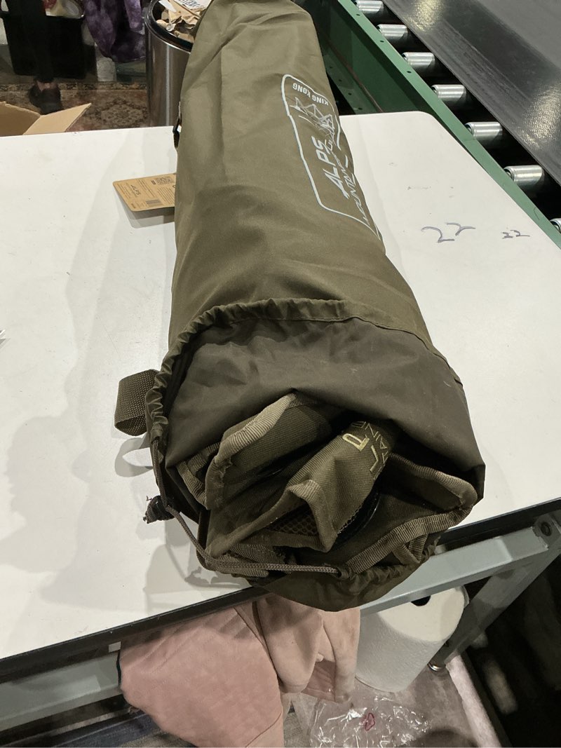 Condition photo showing Good Condition for alps mountaineering king kong camping chairs for adults with mesh cup holders and pockets, built durable and reliable with compact foldable steel frame clay solid