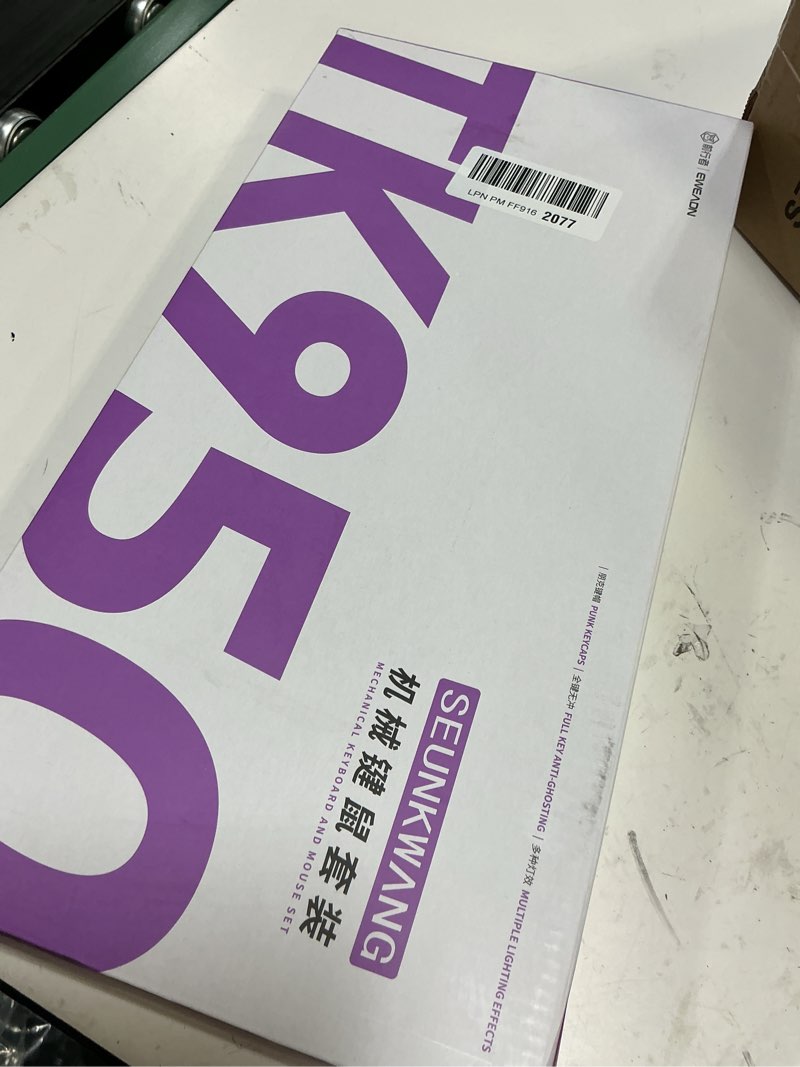 Condition photo showing Good Condition for eweadn tk950 typewriter mechanical keyboard and mouse, 104 keys aesthetic typewriter keyboard mouse combo with white backlit, anti-ghosting, black switch bluetooth/2.4ghz/wired cute keyboards-black black-wireless