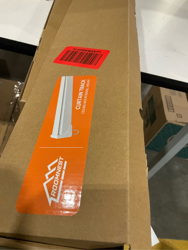 Condition photo showing Good Condition for Curtain Track for Ceiling or Wall, Heavy Duty Aluminum Alloy with Smooth Sliding, Easy to Install, Black, 3ft To 12ft Black 12 ft