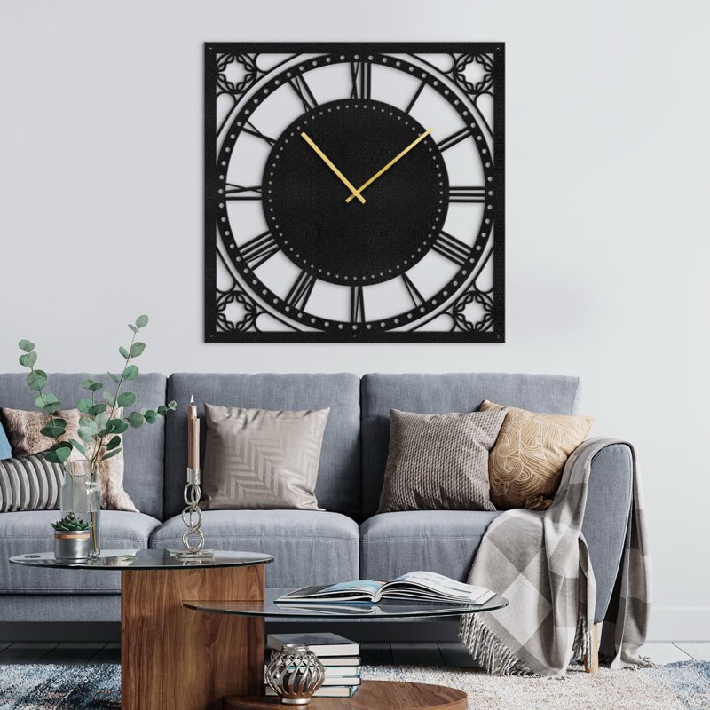Metal Wall Clock Wall Art Decor