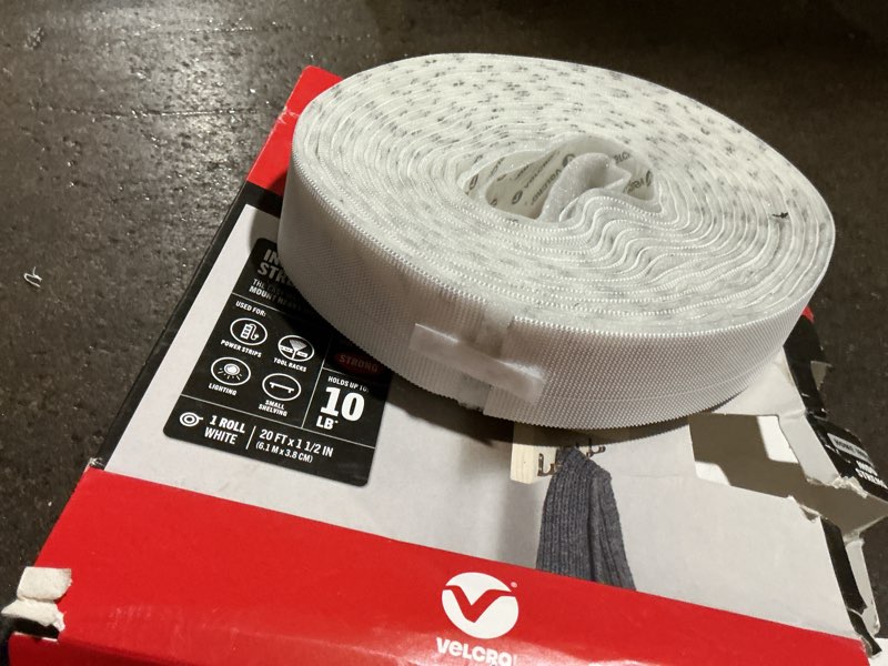 Condition photo showing Good Condition for 20 ft. x 1-1/2 in. industrial strength tape in white