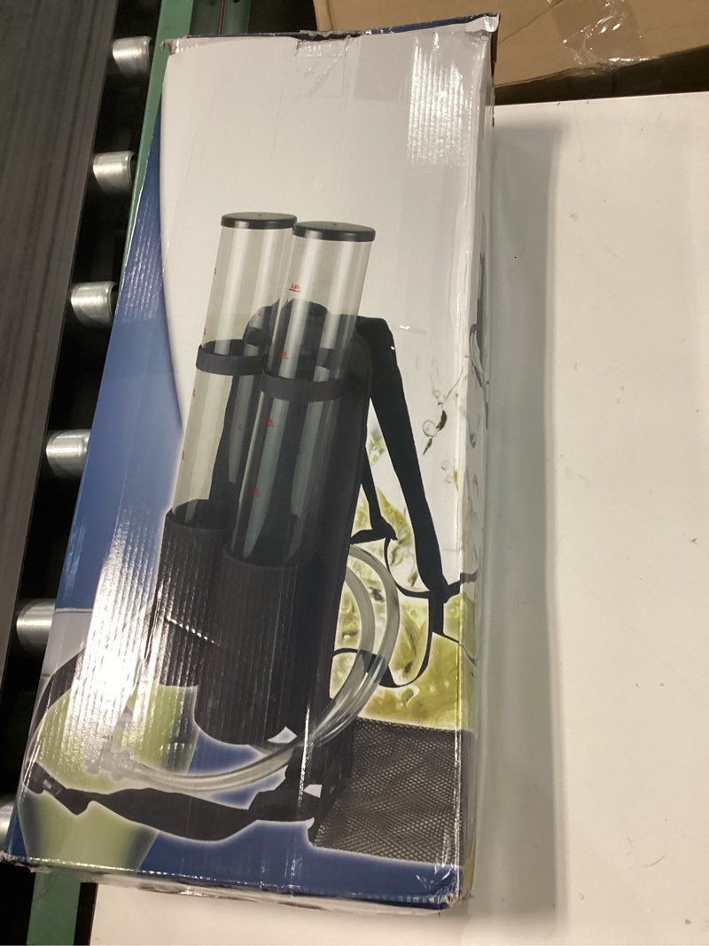 Condition photo showing New/Like New for psler dual barrel portable backpack dispenser beverage drink beer alcohol dispenser for party outdoor