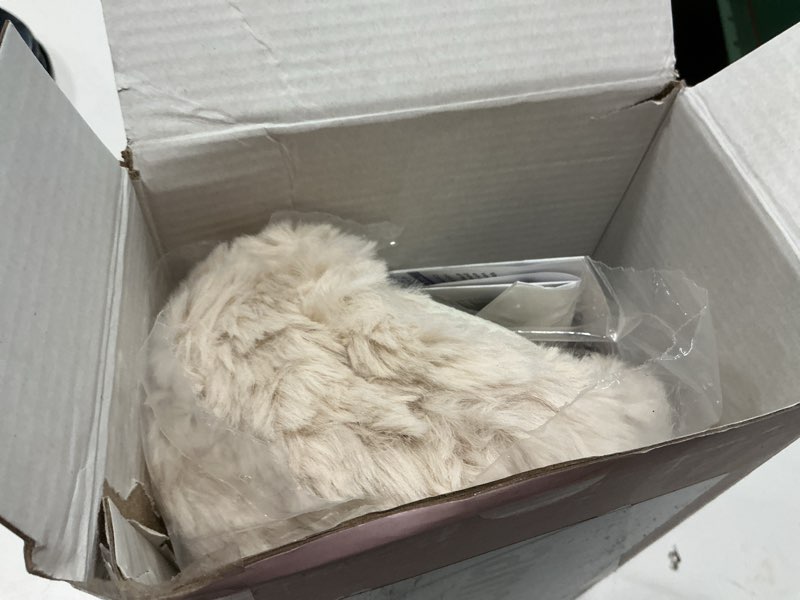 Condition photo showing Good Condition for Microwavable Heating Booties for Discomfort Reduction, Microwave Foot Warmer for Reduce Aching, Foot Warmers for Feet, Feet Heating Pad for Cold Day, Microwave Heated Booties for Women & Men, S/M Beige S/M