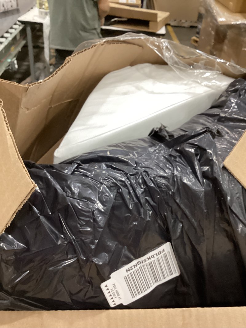 Condition photo showing As Is for Wedge Pillow for Sleep Apnea, 12 Inch Adjustable Height Bed Wedge Pillow for Headboard, Gerd, Acid Reflux Relief, Snoring, and Post Surgery Recovery. Bed Pillow for Sitting Up in Bed White Large