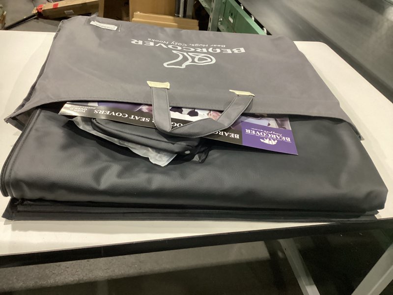 Condition photo showing Good Condition for Back Seat Extender for Dogs?Heavy Duty Leatherette Dog Car Seat Cover for Back Seat ?Wash-Free Hard Bottom Dog Hammock for Car Holds 500lbs?Travel Dog Bed for Car SUV Truck-Black/Nappa