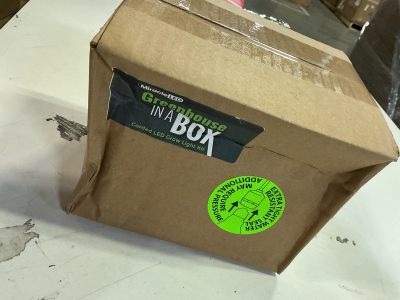 Condition photo showing New/Like New for Miracle LED Almost Free Energy Blue Spectrum Seeding & Starting Greenhouse in a Box Single-Socket 6-Foot Corded LED Grow Light Bulb Kit (2-Pack)