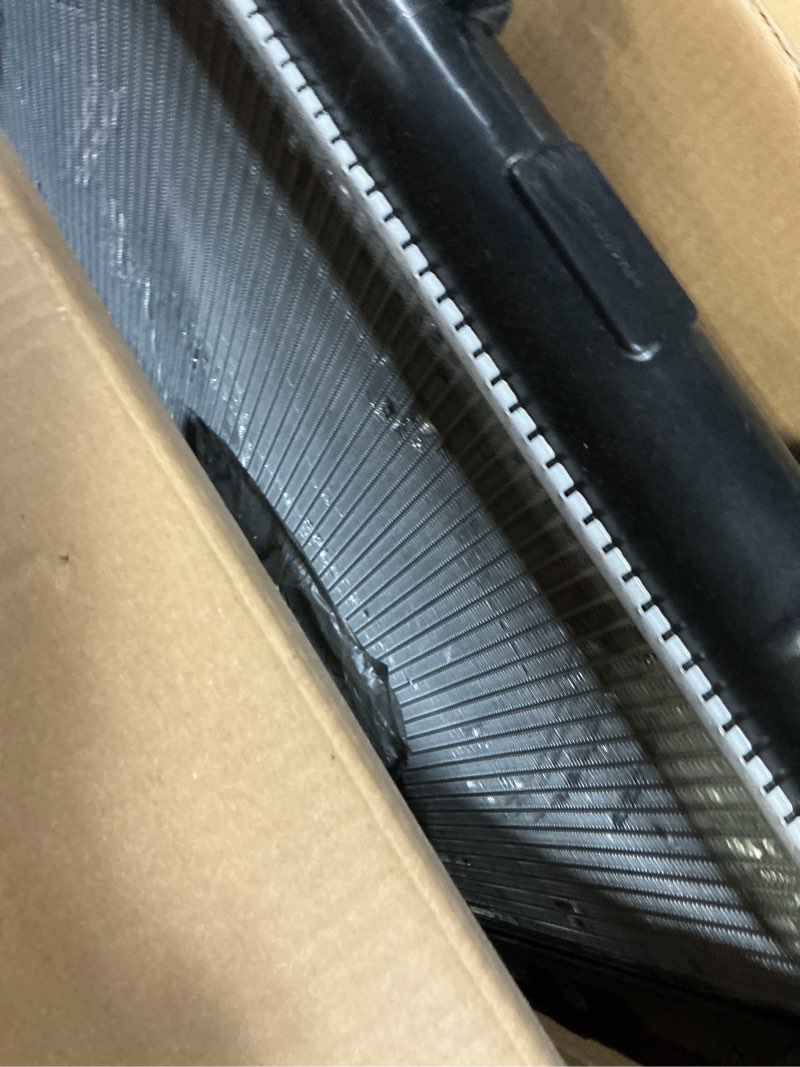 Condition photo showing As Is for a-premium engine coolant radiator assembly compatible with toyota sequoia 2008-2013, tundra 2007-2020, v8 4.6l 5.7l