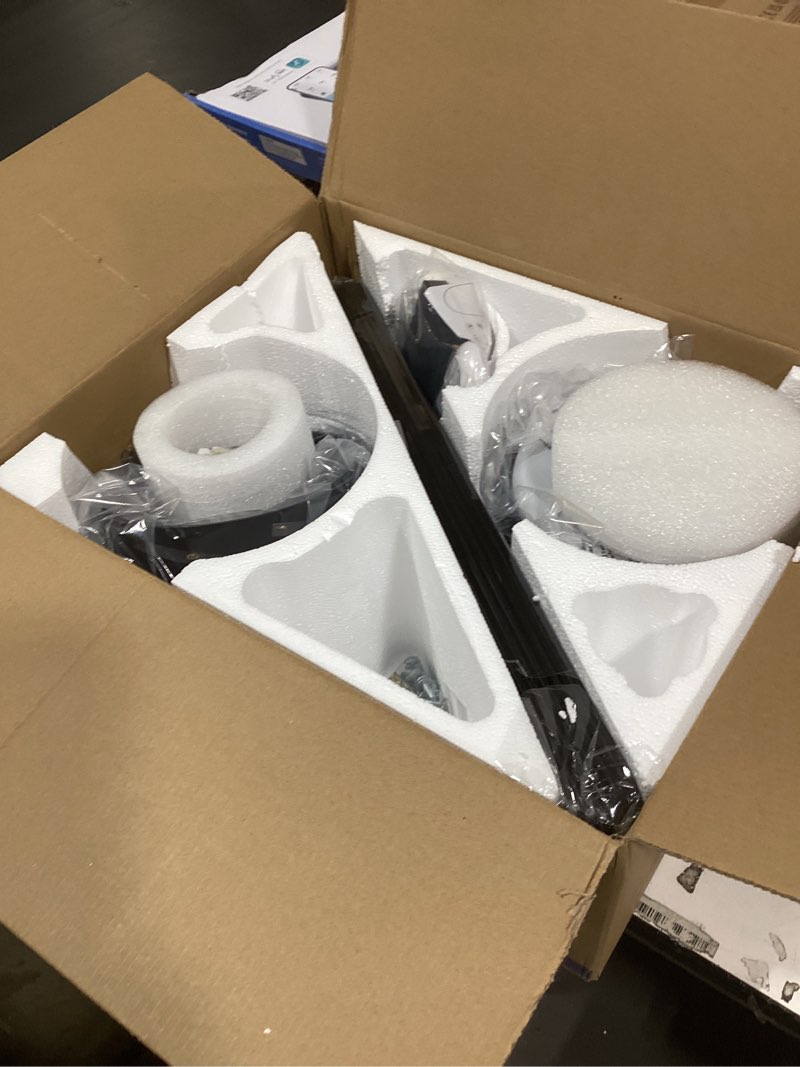 Condition photo showing Good Condition for Asyko Ceiling Fans with Lights,46" Low Profile Ceiling Fan with Light and Remote Control,Flush Mount, Reversible, Dimmable, Noiseless, Black Ceiling Fan for Bedroom Black-46in-6Blade