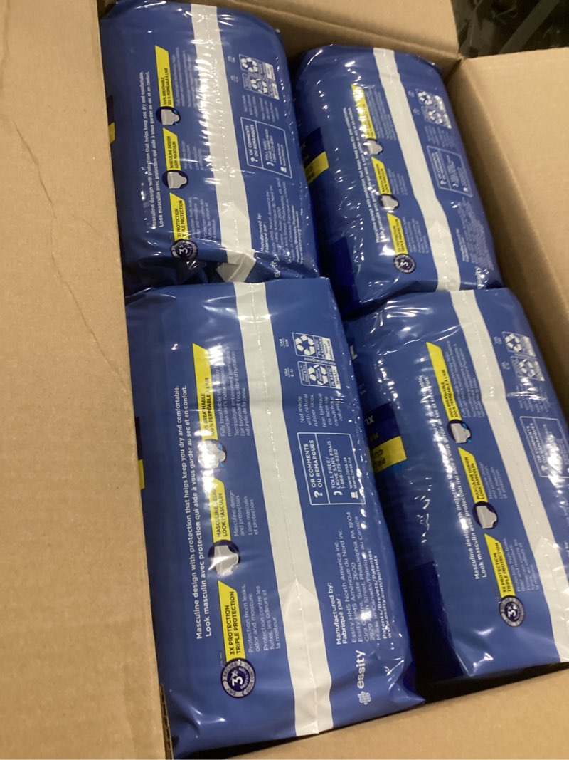 Condition photo showing New/Like New for Tena Adult Protective Underwear for Men, Maximum Absorbency, XL, 72 Count (Waist Size 45in-58in) X-Large 72