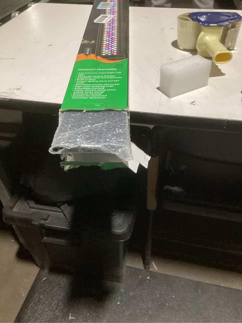 Condition photo showing Good Condition for hygger Advanced LED Aquarium Light with Timer, 24/7 Lighting Cycle & DIY Mode, Full Spectrum Fish Tank Light for 48-54 in Freshwater Planted Tank 48"- 54"