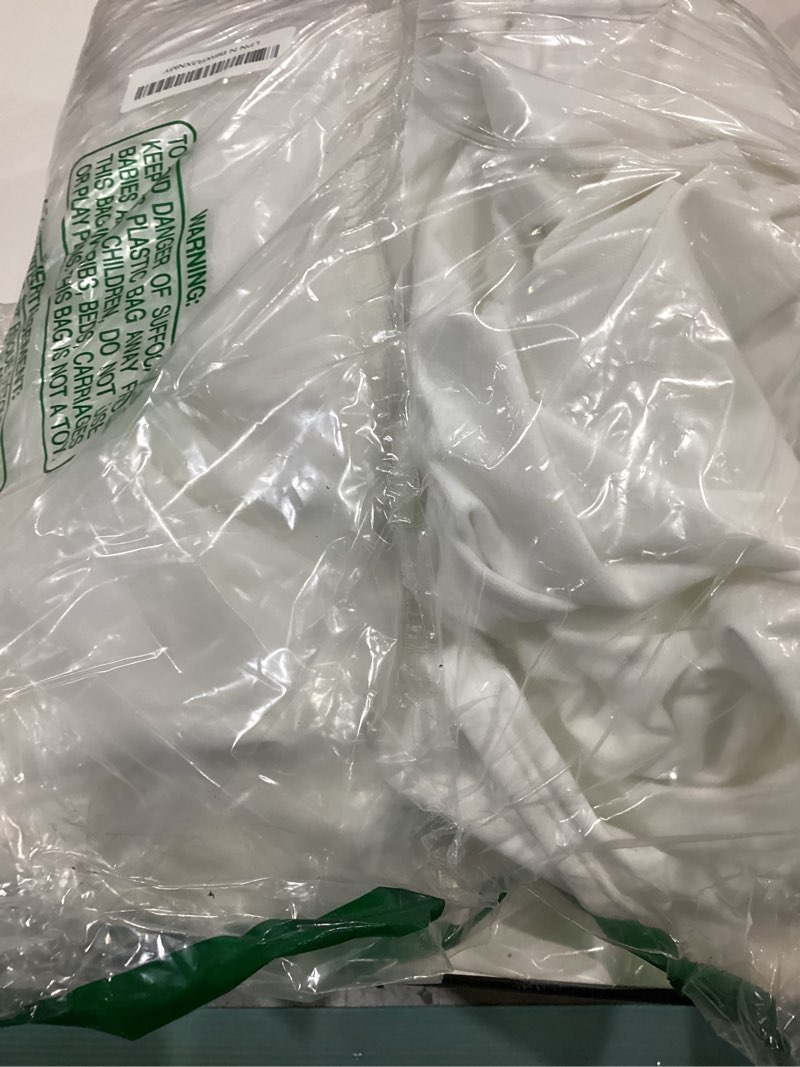 Condition photo showing As Is for NICETOWN Insulated White Velvet Curtains for Patio, Solid Heavy-Duty Large Window Treatments Drapes for Sliding Glass Door (2 Panels, 108 inches Long) White Series - Pure White 52"W x 108"L (Pack of 2)