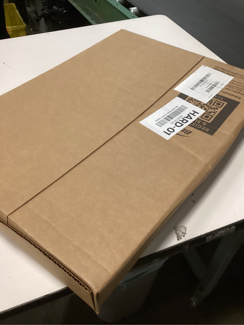 Condition photo showing New/Like New for MAYFAIR 1844BNA 000 Toilet Seat with Brushed Nickel Hinges will Never Come Loose, ELONGATE, White - Brushed Nickel Elongated Brushed Nickel Hinge