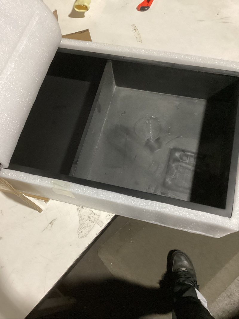 Condition photo showing As Is for 304 Stainless Steel Led Recessed Shower Niche Single Shelves 24" X 12" No Tile Needed, Waterproof Rustproof Bathroom Wall Niche, for Shower Wall & Bathroom Storage and Space Saving LED 24*12 Single Layer