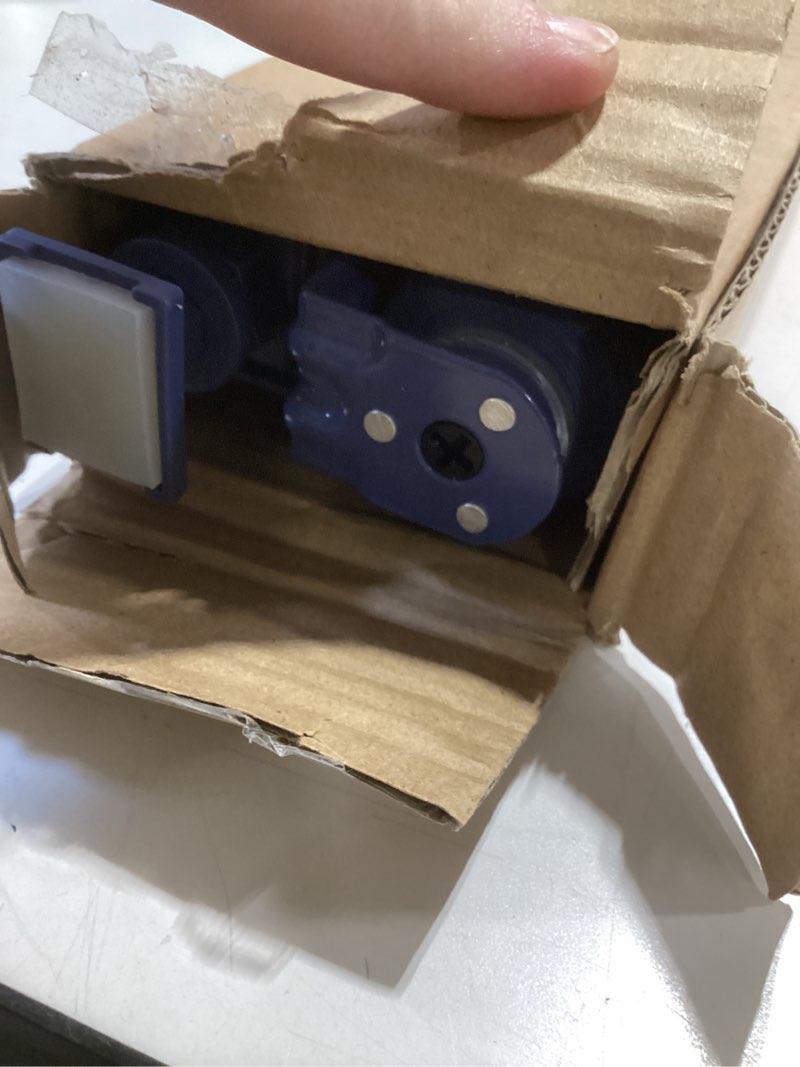Condition photo showing As Is for lazblinds no drill blinds for indoor windows, blackout roller shades, cordless window blackout blinds, thermal insulated fabric uv protection for home and office, 30.5" w x 72" h, navy blue blackout - navy blue 30.5" w x 72" h