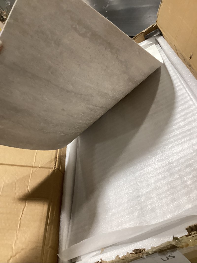 Condition photo showing Good Condition for 4-pack 3d pu stone wall panels for interior decor faux stone accent tiles, white, 47.24"x23.62"x(0.6"-1.18") waterproof & lightweight 3d wall design