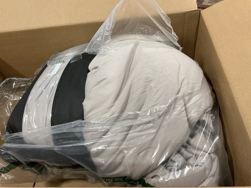 Condition photo showing Good Condition for Luxlovery Beige Khaki Comforter Cal King Cream Khaki Bedding Comforter Set California King Minimalist Bedding Set Solid Beige Coffee Cotton Blanket Quilts Soft Breathable Cream Taupe Comforter Set 1-beige Coffee California King