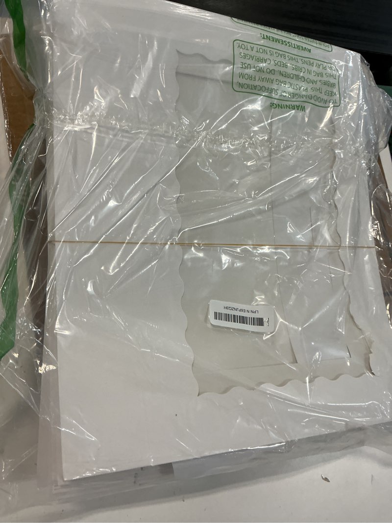 Condition photo showing Good Condition for tcoivs 20-pack 16" x 11" x 2.5" bakery boxes with window hold 12 donuts, auto-popup large cookie boxes, treat boxes for pastries (white)