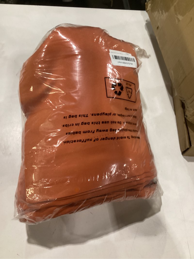 Condition photo showing Good Condition for bgment burnt orange 100% blackout curtains for bedroom, fall full room darkening noise reducing living room curtains 72 inch length, thermal insulated rod pocket window drapes 2 panels, 52 inch wide 52"w x 72"l (pack of 2) burnt orange