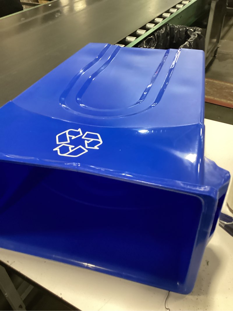 Condition photo showing Good Condition for United Solutions 1 Pack 23 Gal Kitchen Trash Can Garbage Bin Highboy  Blue
