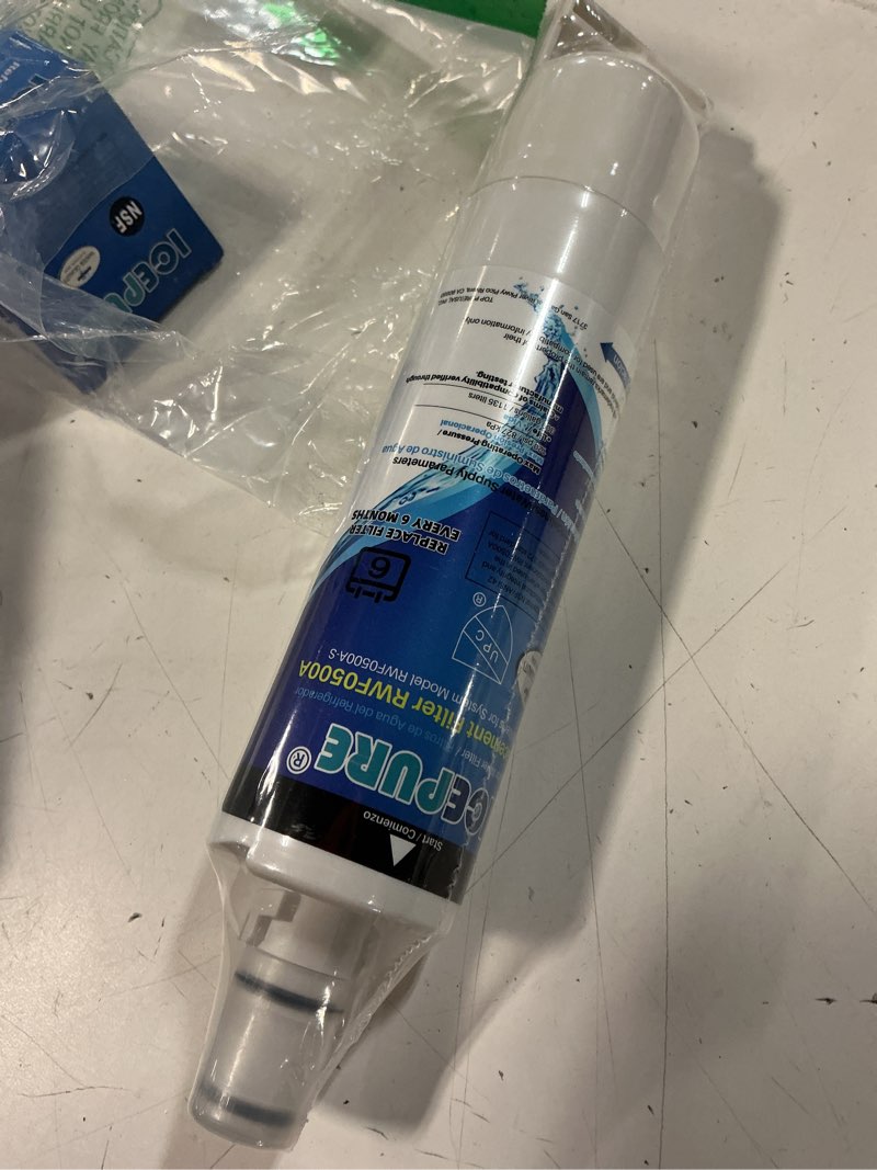Condition photo showing New/Like New for icepure 4396508 refrigerator water filter replacement for everydrop filter 5, edr5rxd1, whirlpool 4392857, nl300, 4396510, 4396509, 4396547, lc400v, 4396510p, wf-nlc240v,pnl240v, 2pack chlorine, odor removal